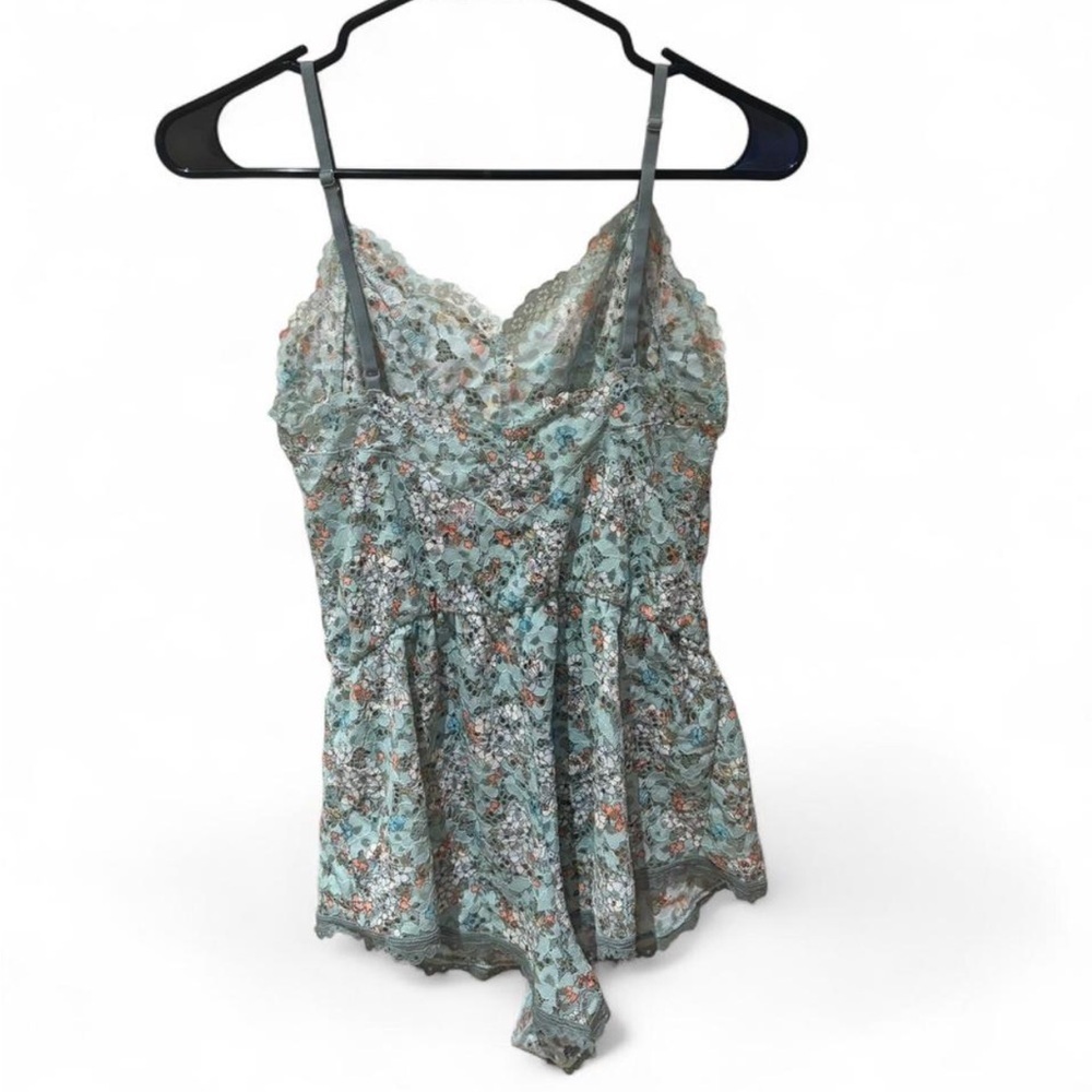 Victoria's Secret Blue and Orange Lace Romper - Picture 2 of 3